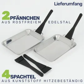 Gravidus Grillpfanne 21 cm Edelstahl schwarz