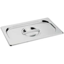 Gastronoble Vogue Deckel für GN-Behälter GN1/9 - 4 Deckel mit Griff - Edelstahl