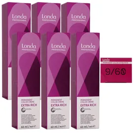 Londa Professional Extra Rich permanente Cremehaarfarbe 9/60 violett 60 ml