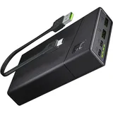 Green Cell Powerbank 20000 mAh Quick Charge LiPo Schwarz Statusanzeige