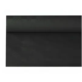 Papstar Papiertischtuch Damastprägung 8 m x 1,2 m Schwarz