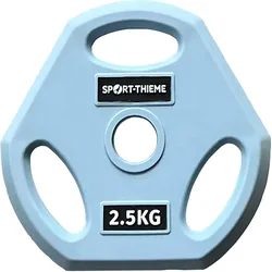 Sport-Thieme Hantelscheibe PU für Pumpset, Pastellblau 2.5kg