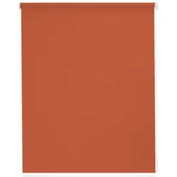 Seitenzugrollo SUNLINES "Youngstyle Uni", orange (terra, weiß), B:102cm H:180cm, Polyester, Aluminium, Kunststoff, Rollos