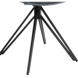 SAM Outillage Esszimmerstuhl Drehstuhl mit Armlehnen ocean schwarz Watson (2er Set)