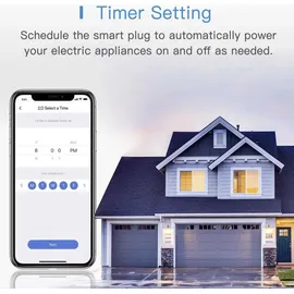 Meross Smart-Home-Steckdose Weiß 2 St.