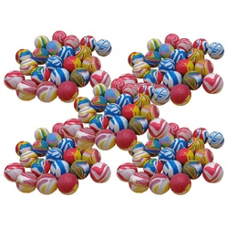 Maines Flummi 100 x Flummi Ball marmoriert 25 mm Springball Tombola Mitgebsel (Spar-Set)
