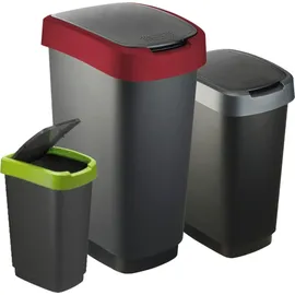 Rotho Twist 25 l schwarz/silber