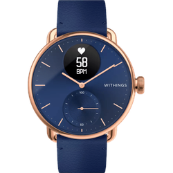 Withings Scanwatch Hybrid Smartwatch Scanwatch 38mm (rosegold) HWA09-model 6-All-Int - blau,digital/analog - 38mm