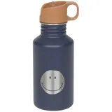 Lässig Trinkflasche Edelstahlflasche BPA-frei 500ml Kinder Kita Kindergarten auslaufsicher mit Sporttrinkverschluss/Bottle Stainless Steel Little Gang Smile navy