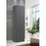 lifestyle4living | Vielseitiger Mehrzweckschrank | Schwarz | 40 cm Tiefe | Verschieden Breiten verfügbar | 6 Regalböden | Wechselbarer Türanschlag