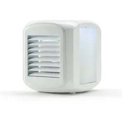 Taurus Alpatec Snowfield Mini Mini Verdunstungskühler mit 3 Geschwindigkeiten, 640ml Tank, mit Licht, lüftet, kühlt und befeuchtet, geräuschlos