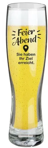 Gilde Glas Weizenbierglas Feierabend