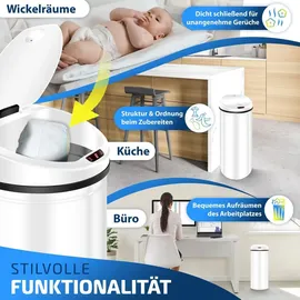 Kesser Automatik Sensor Mülleimer 30 l Silber