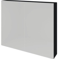 Spiegelschrank Sanox 80 x 13 x 65 cm schwarz matt 2-türig