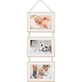 luxuskollektion 2er 3D Bilderrahmen zum Befüllen Tiefer Rahmen 20x20cm Transparentes