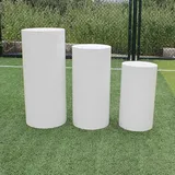 ZJFJMBD Runder Zylinder Sockel Ausstellungs Stand, Metall Zylinder Sockel ständer, Event Dekoration für Party, Hochzeit, Desserttisch Kunstdekoration