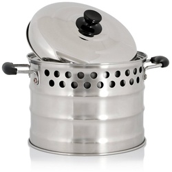 BBQ-Toro Feuertopf »BBQ-Toro Edelstahl Kochtopf für Raketenofen, 7,0 L«, Edelstahl, Edelstahl Kochtopf für Raketenofen silberfarben 7.00 l - Ø 24 cm x 15.00 cm