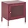 Beliani Nachtschrank Ossett 45 x 35 x 51 cm Dunkelrot