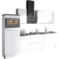 OPTIFIT Küchenzeile Arvid986 270 cm weiß hochglänzend