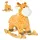 Homcom Schaukeltier Babyschaukel Giraffen-Design Geld - Gelb