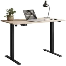 lookway Schreibtisch, SPACE höhenverstellbar mit Metallbeinen schwarz/Kaschmir