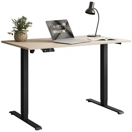 lookway Schreibtisch, SPACE höhenverstellbar mit Metallbeinen schwarz/Kaschmir