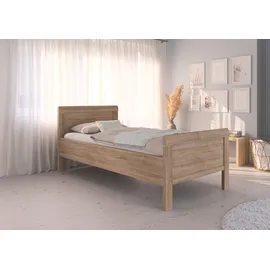 Rauch Einzelbett Stollenbett EVELYN 109 x 210 cm Eiche braun