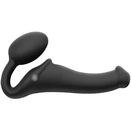 Strap-On-Me Strapless Strap-on „Vibrating Bendable“ mit 3 Motoren, schwarz