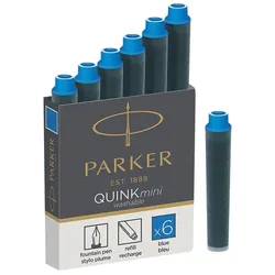 PARKER Tintenpatronen QUINKmini, blau, auswaschbar