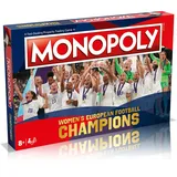 Winning Moves Monopoly-Brettspiel für Frauen, Europameisterin, Reise nach Wembley, Erwerb von Beth Mead und Lucy Bronze, Brüllen Sie Ihren Weg zum Sieg, Geschenk für Kinder ab 8 Jahren, Blau