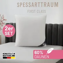 SPESSARTTRAUM Daunenkissen FIRST CLASS 40 x 40 cm Weiß