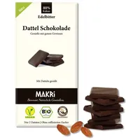 Makri Dattel Schokolade Edelbitter 80% 85 g