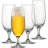 Schott Zwiesel Biertulpe Beer BASIC 0,3 l (4er-Set), klassische Biergläser für Pils, spülmaschinenfeste Tritan-Kristallgläser, Made in Germany (Art.-Nr. 123659)