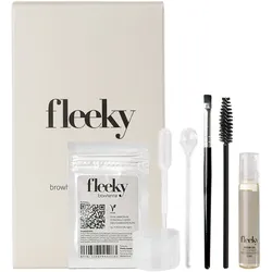 Fleeky Browhenna Kit - Augenbrauen Haar- und Hautfärbeset Schwarz 