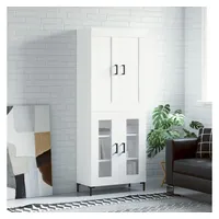 VidaXL Highboard Weiß 69,5x34x180 cm Holzwerkstoff