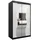 abiks möbel Schwebetürenschrank MADRYT 120 x 200 x 62 cm Schwarz/Weiß