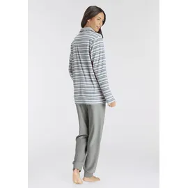 vivance dreams by lascana Pyjama gestreift/grau 40/42