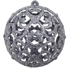 vidaXL 100-tlg. Weihnachtskugel-Set 3/4/6 cm Weiß/Grau