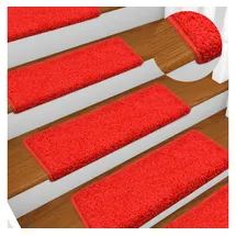 vidaXL Stufenmatten 10 Stk. 65x21x4 cm Rot
