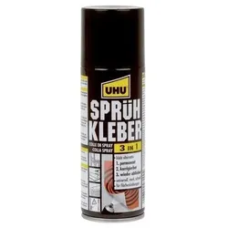 Uhu Sprühkleber 3 in 1 leicht gelblich 200 ml Spraydose