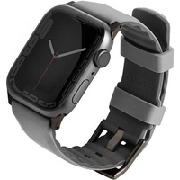 Uniq pasek Linus Apple Watch Series 4/5/6/7/8/SE/SE2 38/40/41mm. Airosoft Silicone szary/chalk grey (41 mm, 40 mm, 38 mm, Silikon), Uhrenarmband, Grau