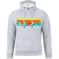 Cotton Prime® Kapuzensweatshirt mit Bergen - Lets Hiking