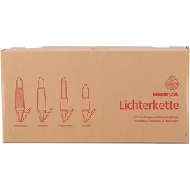 Narva Schwibbogenkette mit 10 Kleinschaftkerzen von NARVA Lichterketten - Weiß/Grün