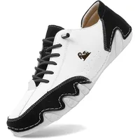 Bergxperten Schuhe Damen Ergonomischer Sommer Barfußschuhe Paar Wasserdicht & Schmerzlindernder Leder-Barfußschuh Atmungsaktive Orthopädische Barfuss - 41 EU