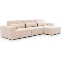 petits-meubles Ecksofa, Velano 3 Sitzplätze Beige