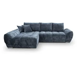 Ecksofa Violet Stoff Blaugrau