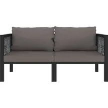 vidaXL 2-Sitzer Sofa anthrazit
