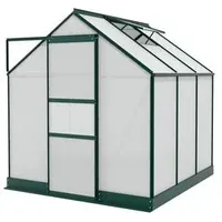 Vitavia Gewächshaus Pontos 3800, HKP, inkl. Fundament, Dunkelgrün