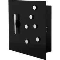 Bonsport Schlüsselkasten mit Glasmagnettafel, 33 x 33 x 6,8