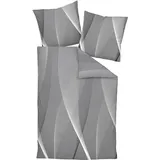 JANINE Carmen S Jersey grau 135 x 200 cm + 80 x 80 cm